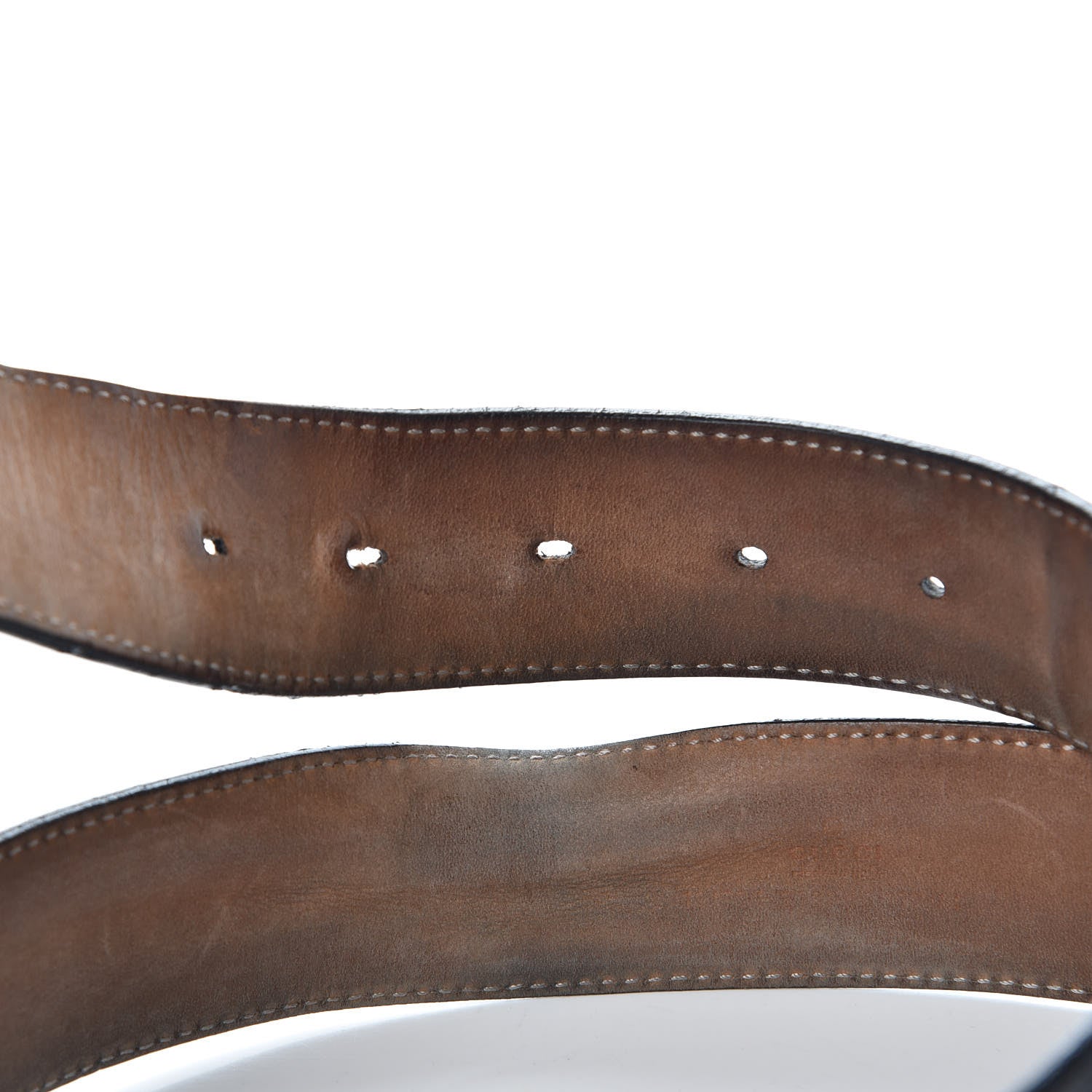 Gucci Calfskin Web Interlocking G Belt 105 42 Black 5 of 9