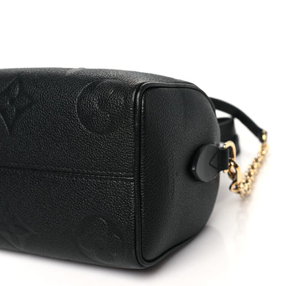 Louis Vuitton Empreinte Monogram Giant Speedy Bandouliere 20 Black 9 of 9
