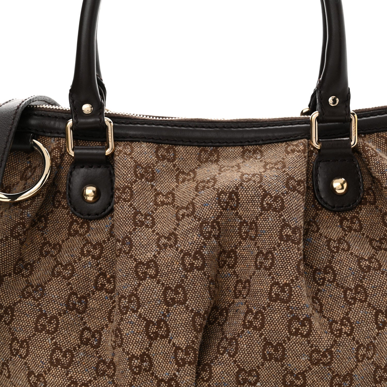 Gucci Monogram Medium Sukey Top Handle Dark Brown 8 of 28
