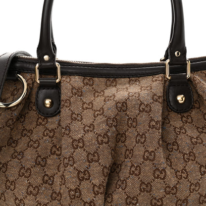 Gucci Monogram Medium Sukey Top Handle Dark Brown 8 of 28