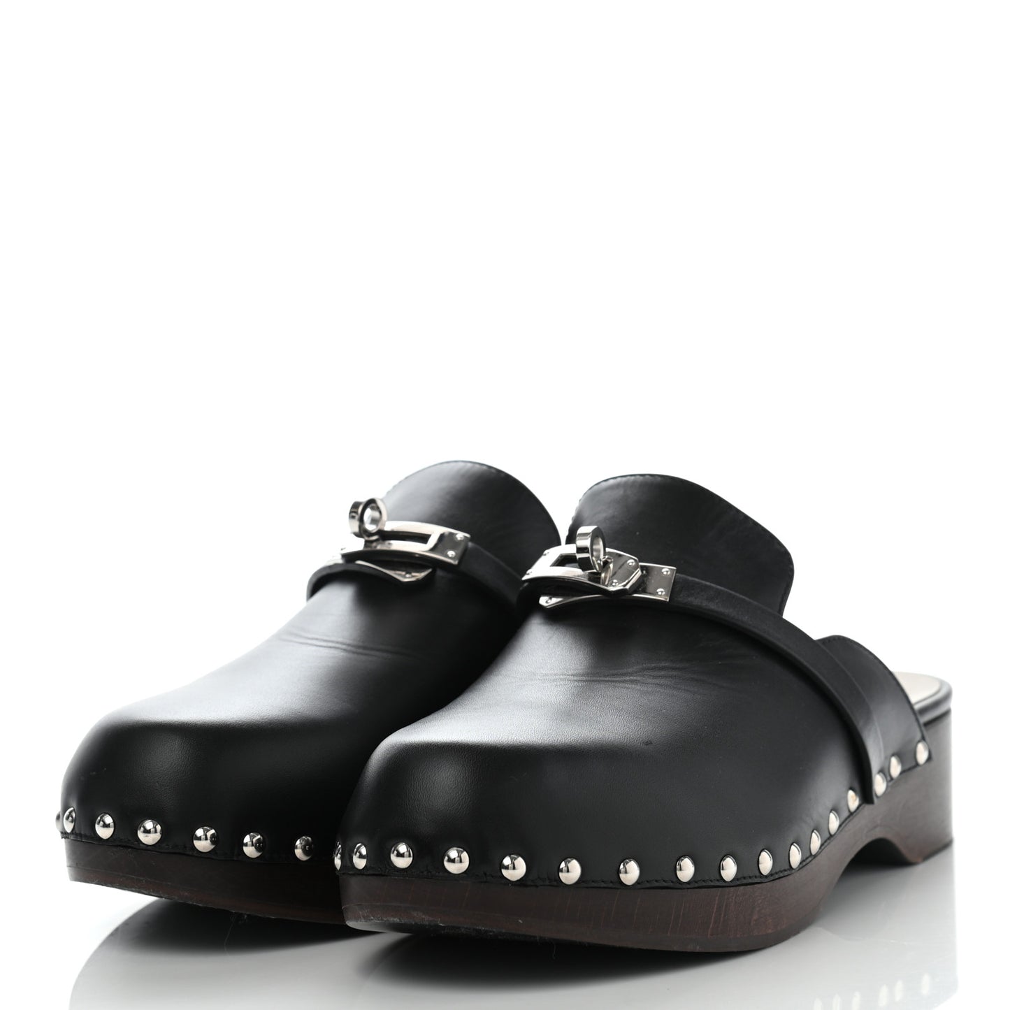 Calfskin Carlotta Mules 40 Black