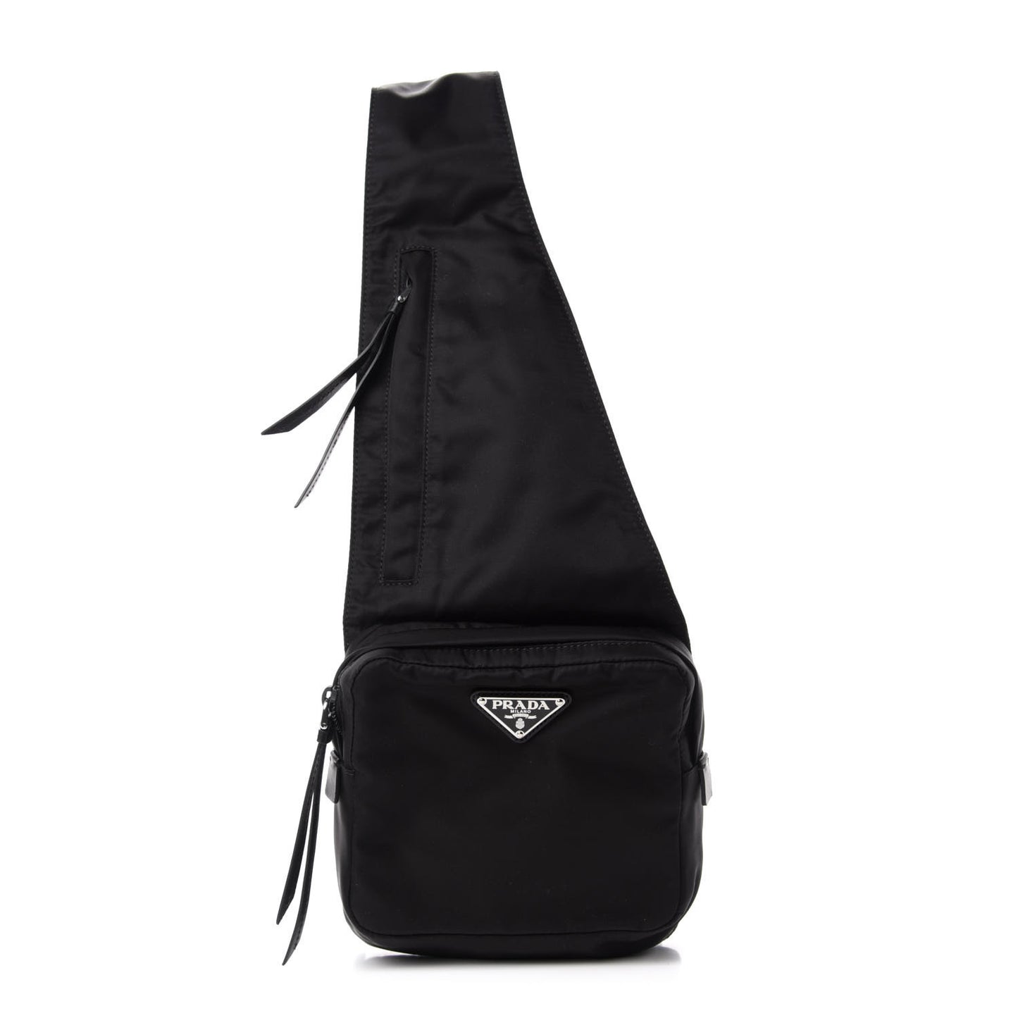 Tessuto Nylon Crossbody Bag Black