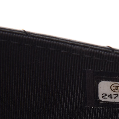 Chanel Aged Calfskin Chevron Quilted Reissue Wallet On Chain WOC Black 8 of 12