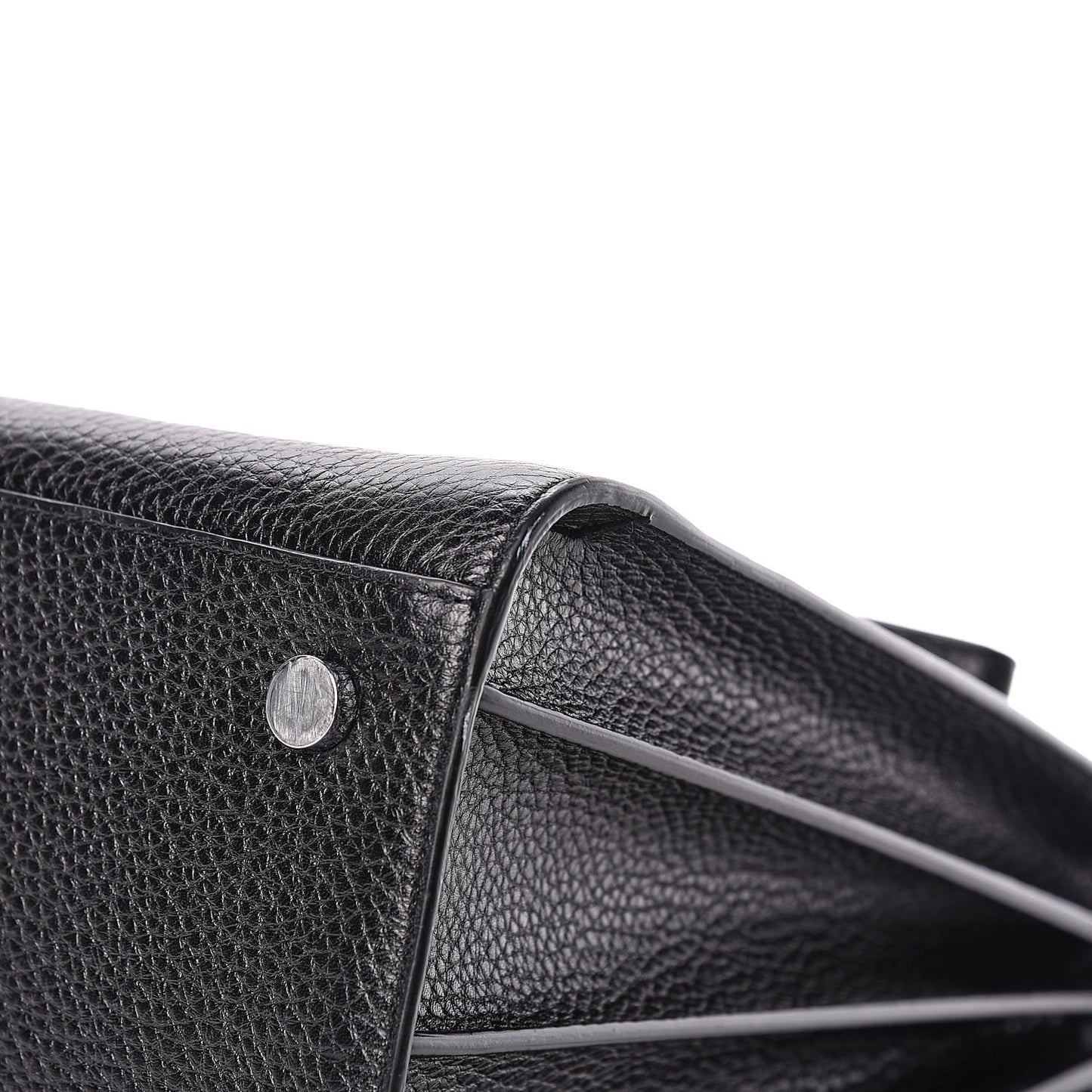 Grained Calfskin Large Sac De Jour Carryall Black