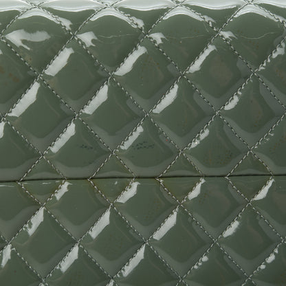 Chanel Patent Quilted Medium Just Mademoiselle Green 11 of 12