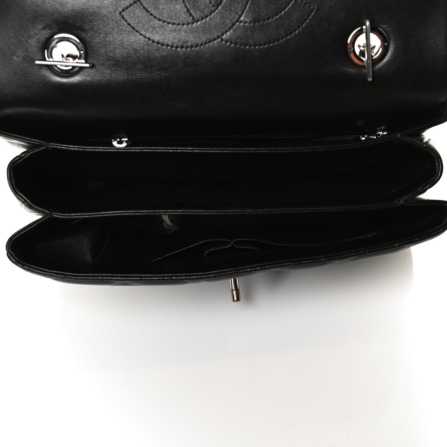 Chanel Lambskin Quilted Medium Trendy CC Flap Dual Handle Bag Black 4 of 9