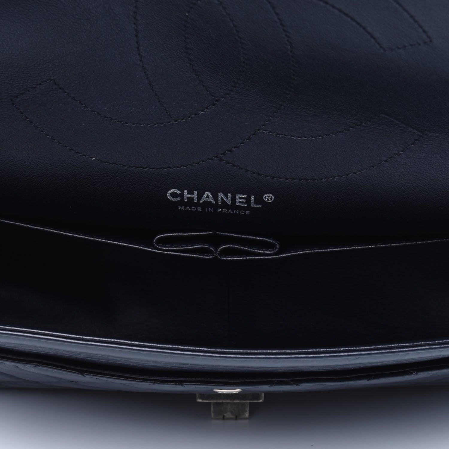 Chanel Aged Calfskin Quilted 2.55 Reissue 227 Flap Navy Blue 4 of 12