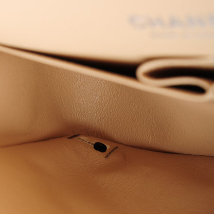 Chanel Caviar Quilted Medium Double Flap Beige Clair 8 of 8