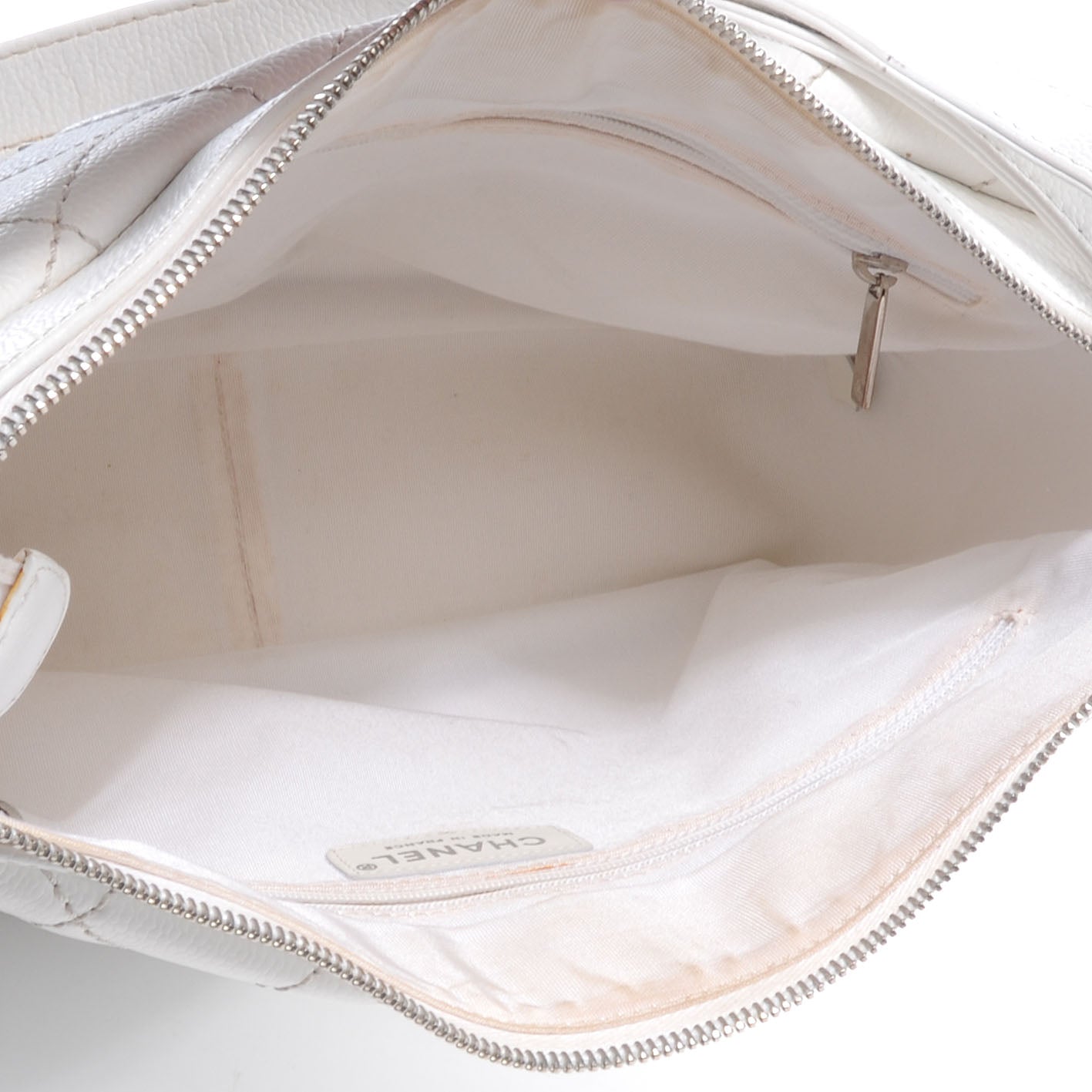 Chanel Caviar CC Hobo White 5 of 10