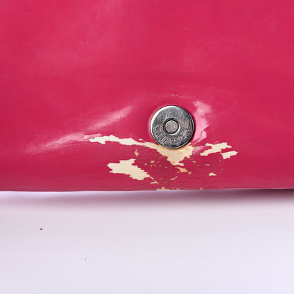 Chanel Glazed Calfskin Small Lipstick Flap Bag Fuchsia 11 of 20