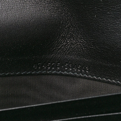 Gucci Velvet Matelasse GG Marmont Chain Wallet Black 7 of 11
