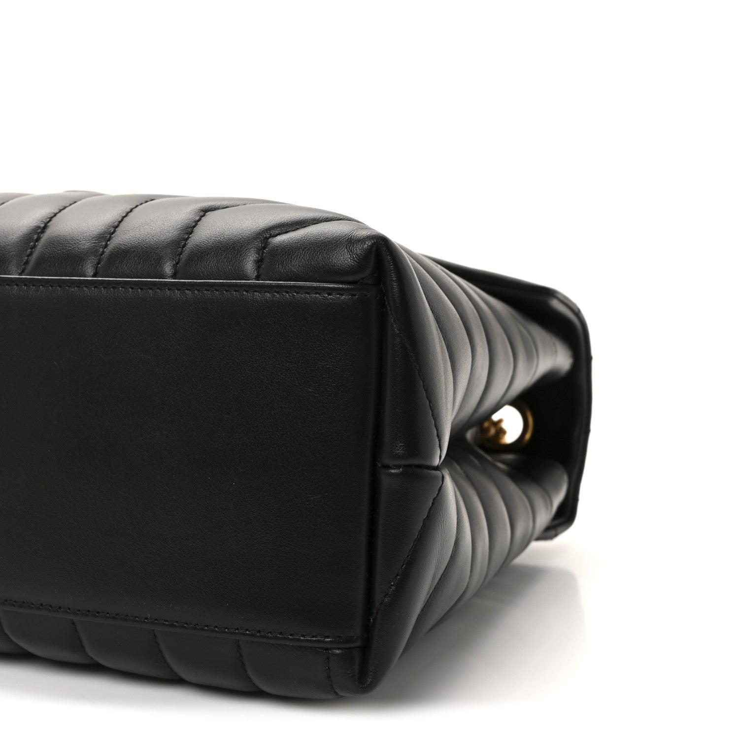 Saint Laurent Calfskin Y Quilted Monogram Medium Loulou Chain Satchel Black 9 of 9