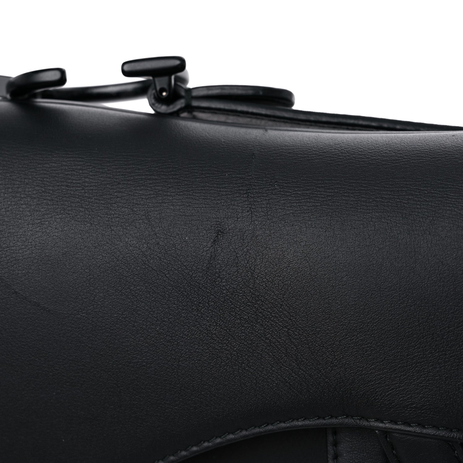 Christian Dior Ultra Matte Calfskin Saddle Bag Black 14 of 15