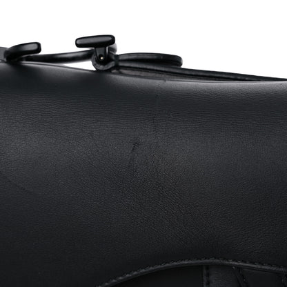 Christian Dior Ultra Matte Calfskin Saddle Bag Black 14 of 15