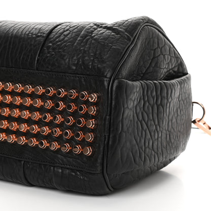 Alexander Wang Pebbled Lambskin Rocco Black Rose Gold Hardware 8 of 11