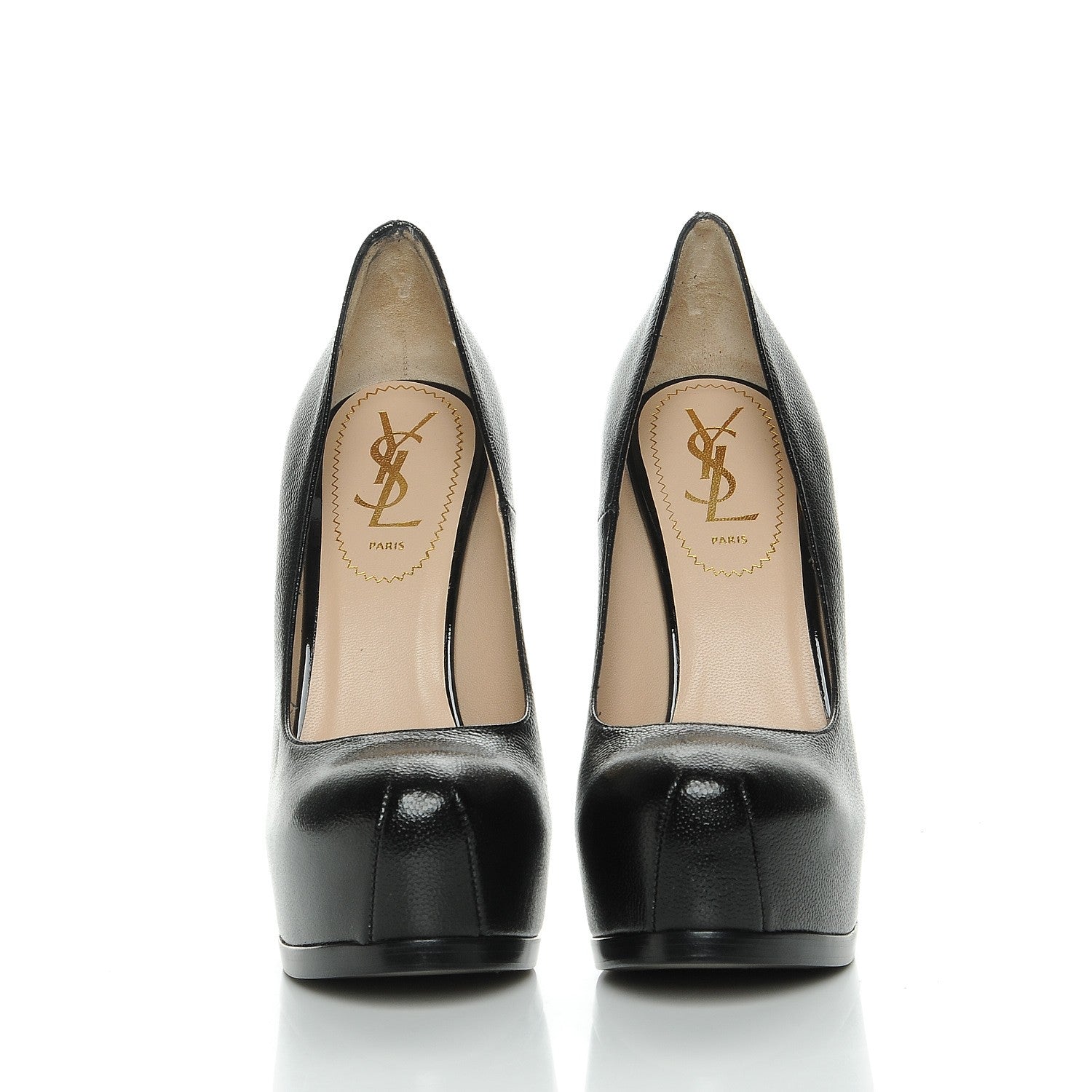 Saint Laurent Vernigolf Tribtoo 105 Platform Pumps 36 Black 2 of 9