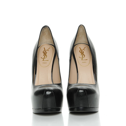 Saint Laurent Vernigolf Tribtoo 105 Platform Pumps 36 Black 2 of 9