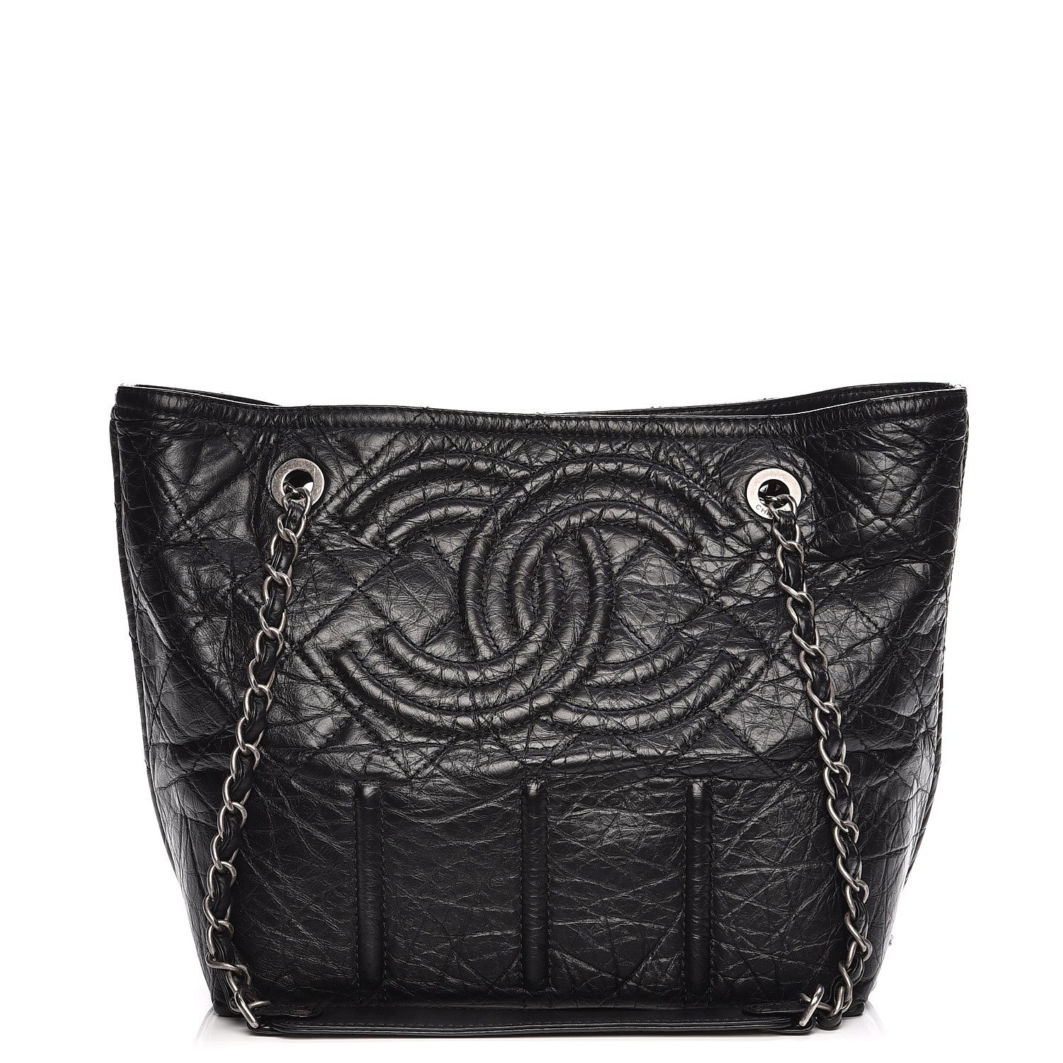 Chanel Calfskin Small Shopping In Moscow Tote Black 1 of 9