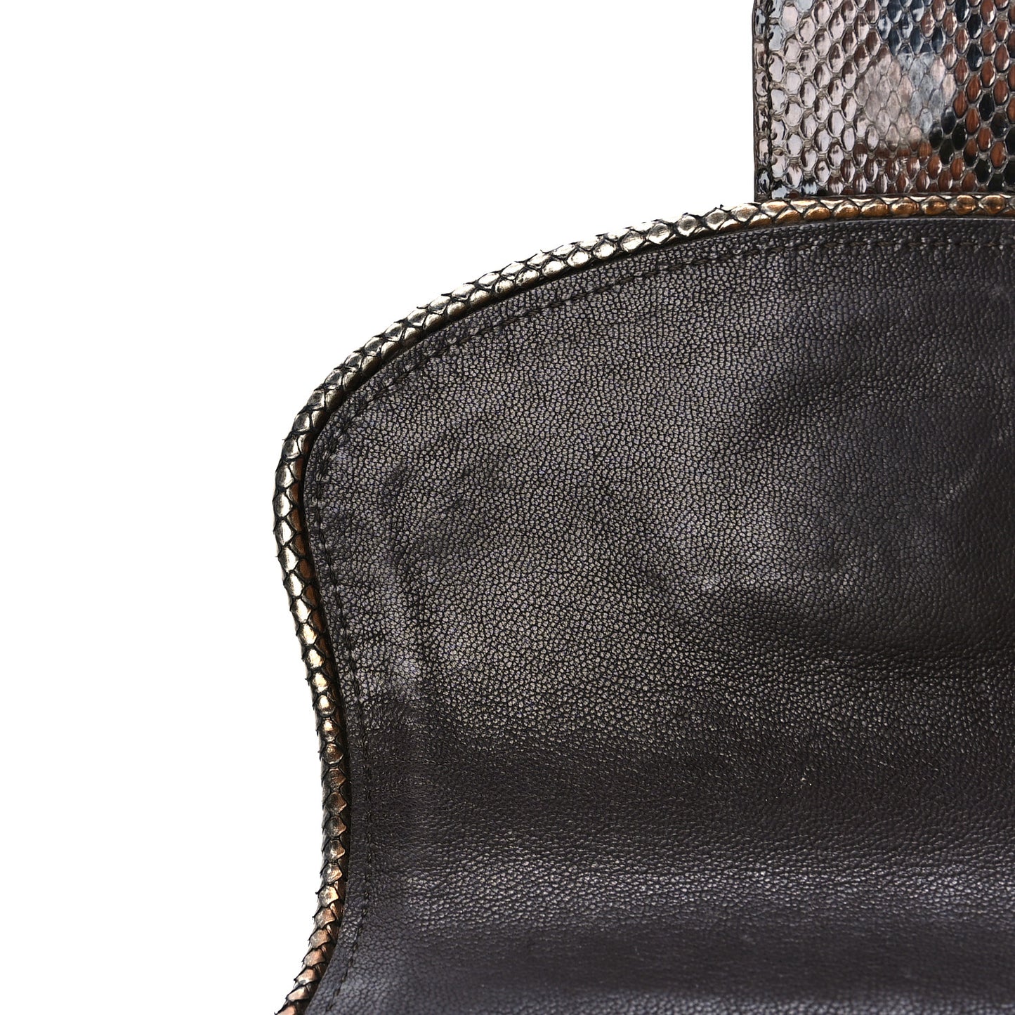 Snakeskin Suede Monogram Empire Ponant Marron