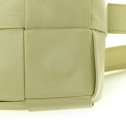 Bottega Veneta Paper Calfskin Intrecciato Cassette Belt Bag Lemon Washed 13 of 13