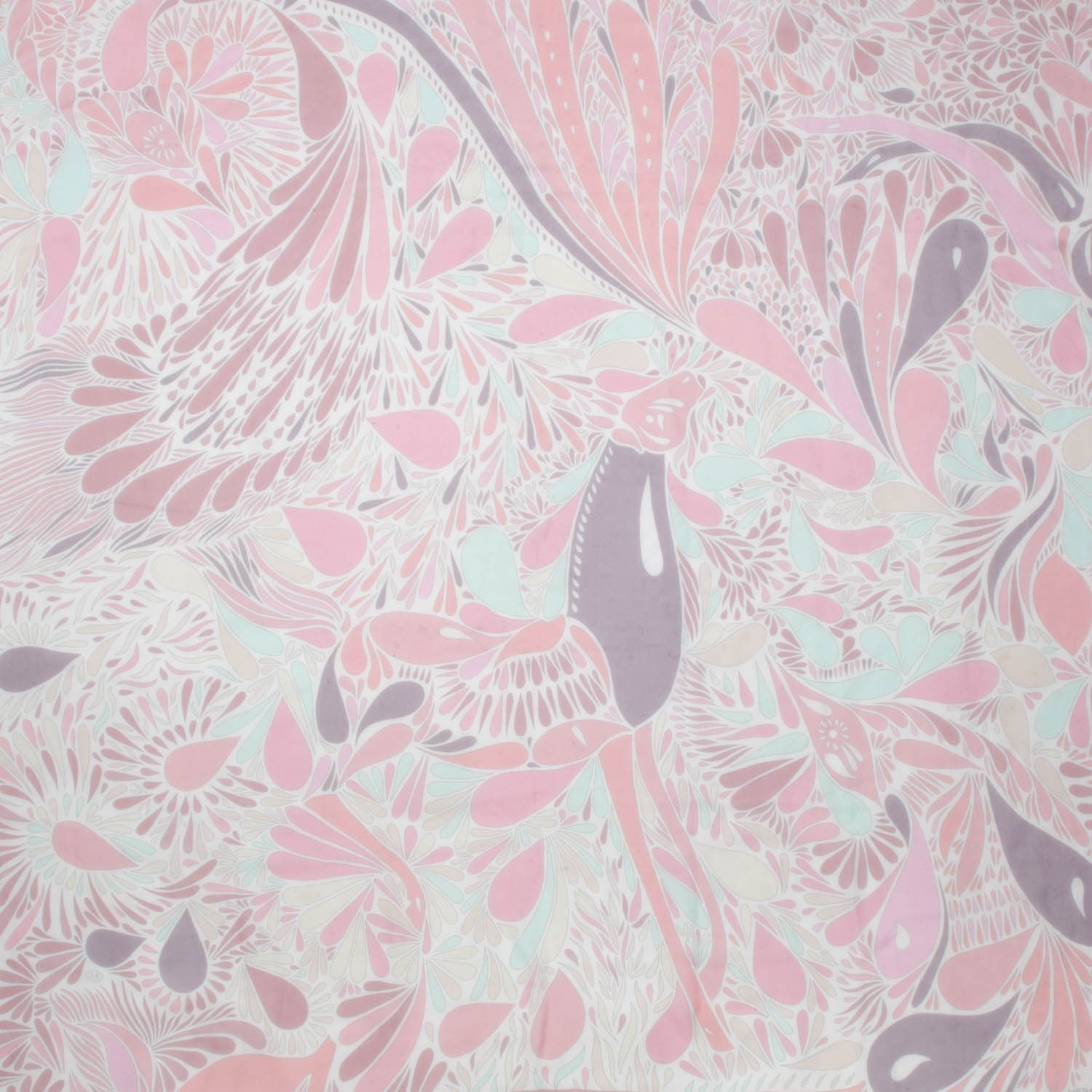 Hermes Mousseline Silk Millefleurs du Mexique Shawl 140 1 of 7