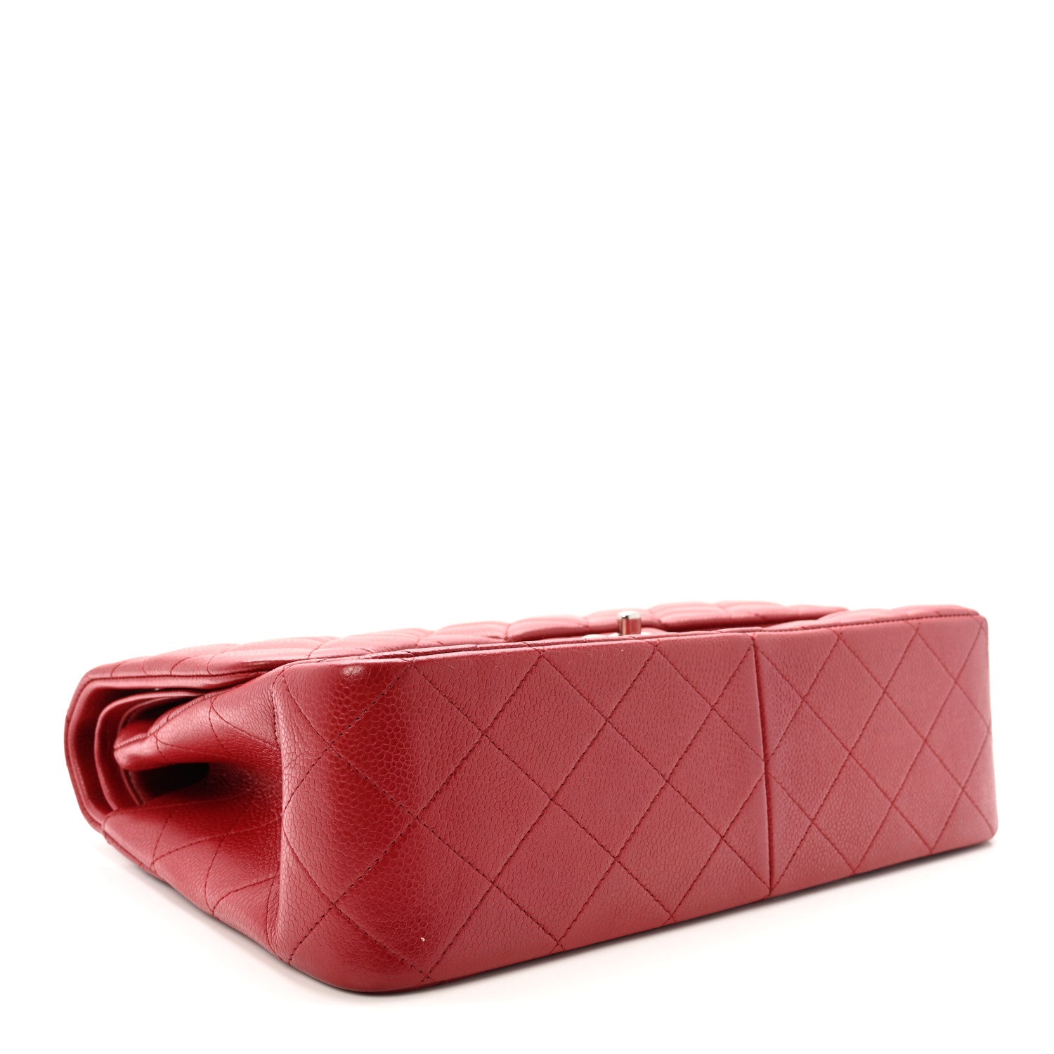 Chanel Caviar Quilted Jumbo Double Flap Red 4 of 10