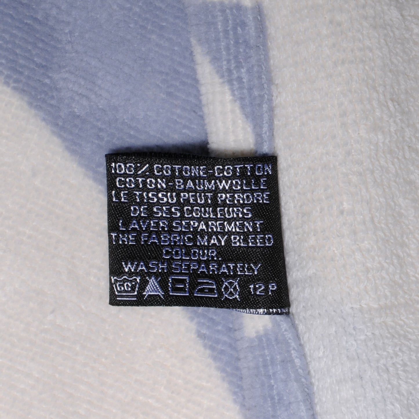 Cotton Clover Beach Towel Blue/White