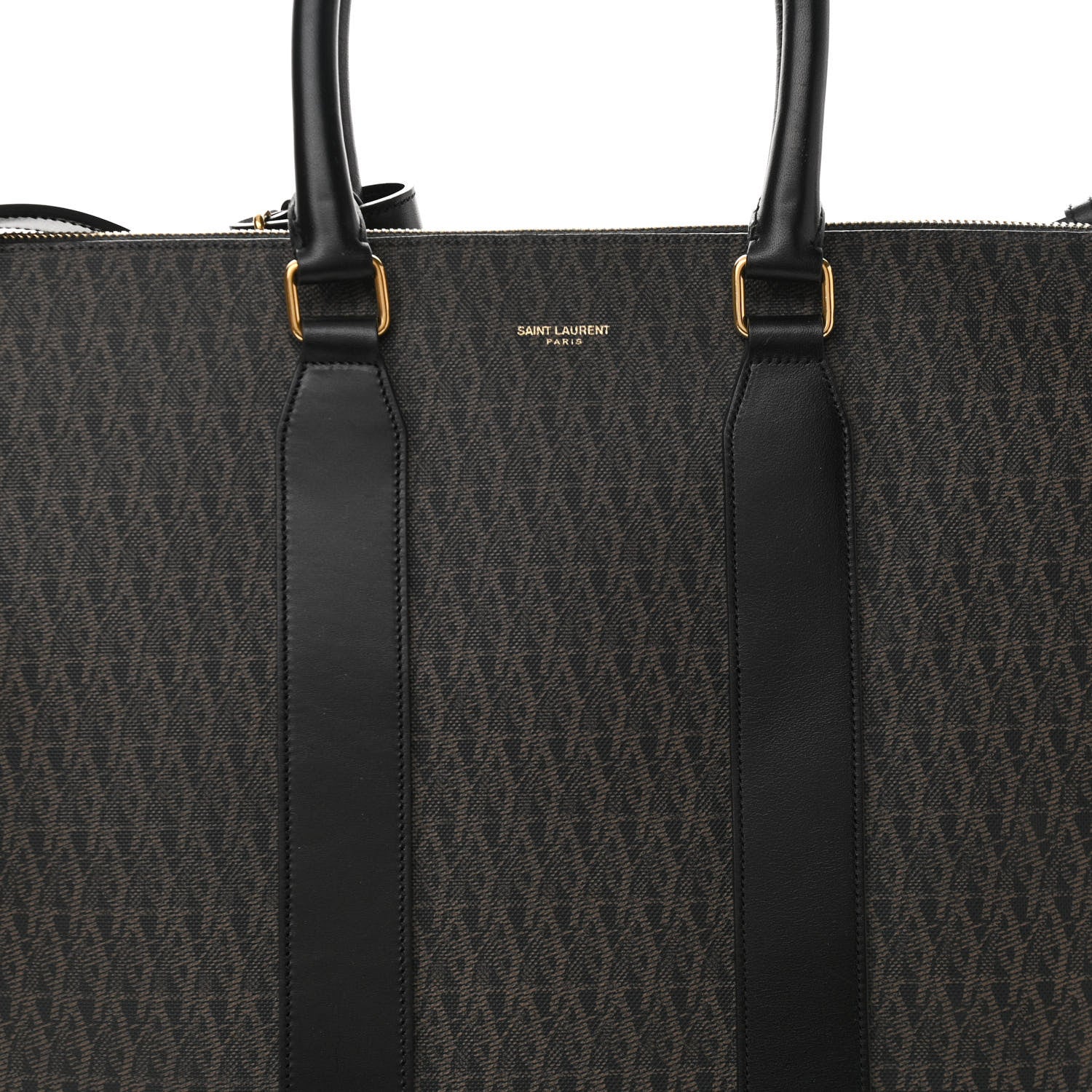Saint Laurent Toile Classic Monogram Tote Black 8 of 10