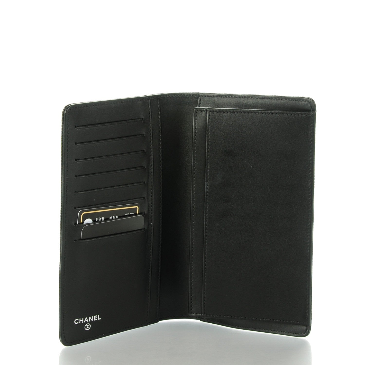 Chanel Caviar Timeless CC Yen Wallet Black 5 of 8