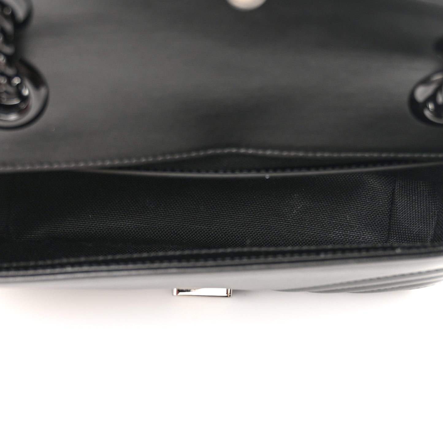 Calfskin Matelasse Monochrome Mini GG Marmont Shoulder Bag Black