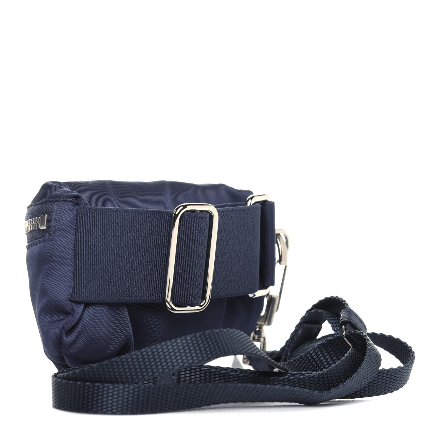 Prada Tessuto Nylon Saffiano Metal Triangle Logo Mini Crossbody Pouch Baltico 4 of 12