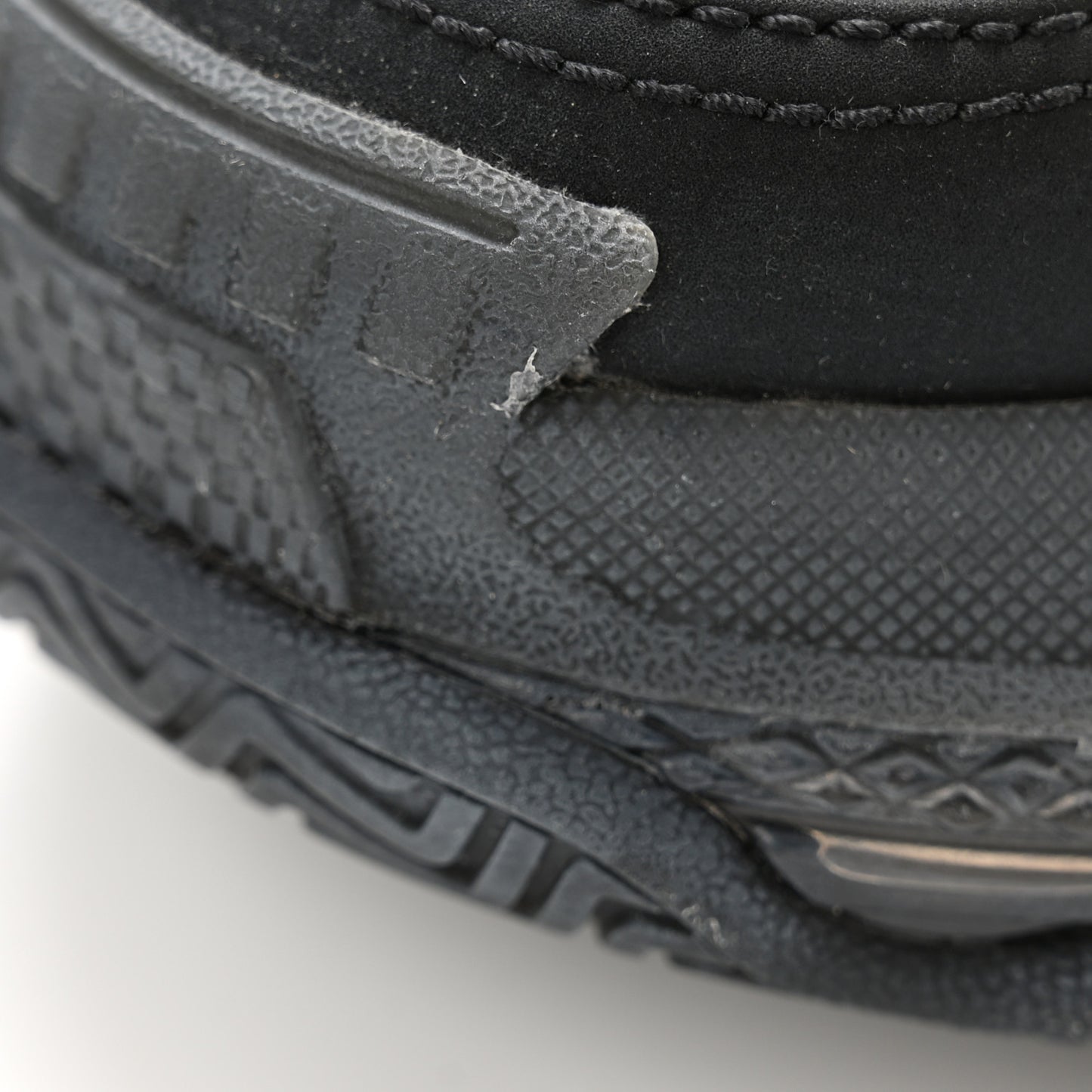 Fabric Mesh Womens Triple S Sneakers 37 Black