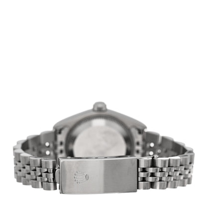 Rolex Stainless Steel 18K White Gold Diamond 26mm Oyster Perpetual Datejust Watch Blue Gradient 79174 3 of 4