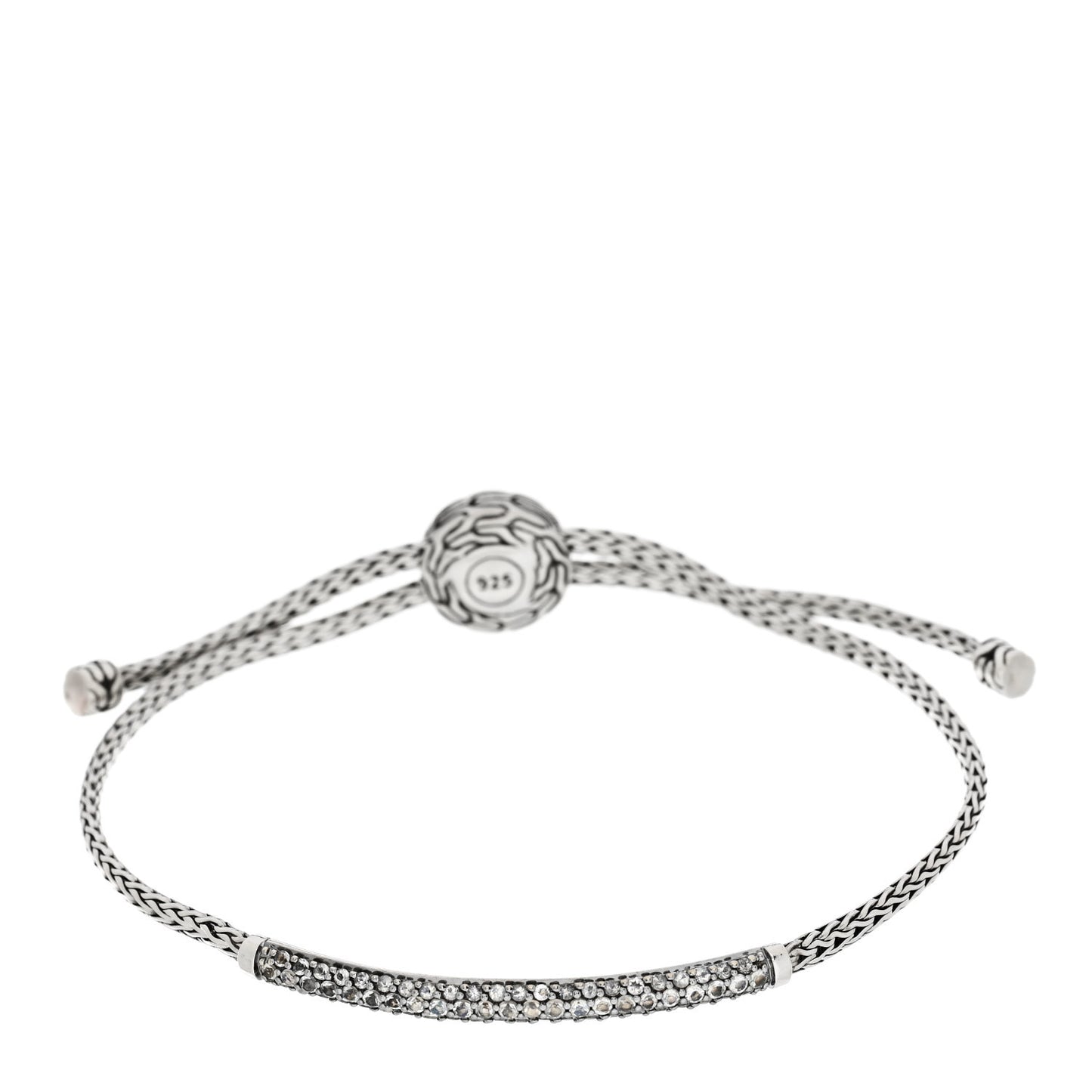 Sterling Silver Moonstone Classic Chain Pull Through Bracelet