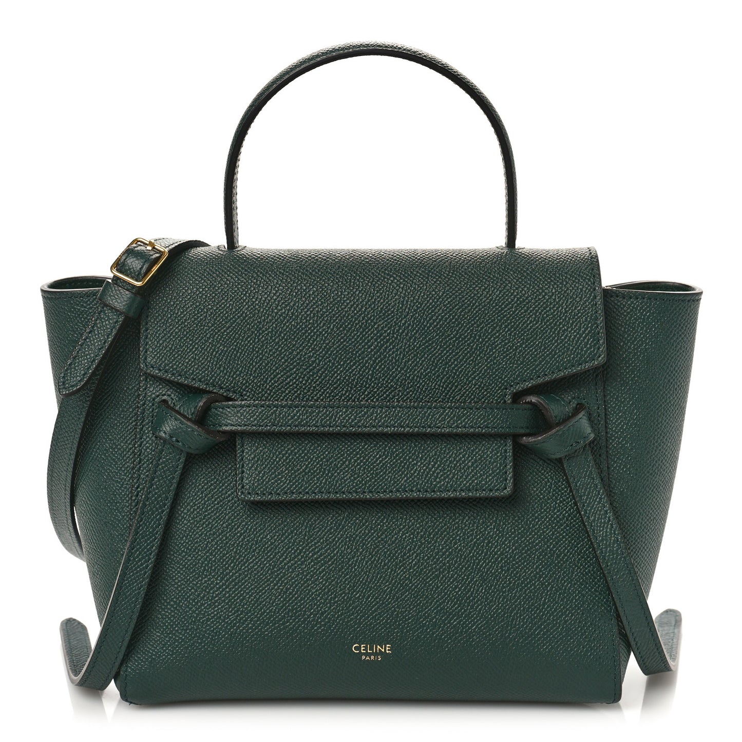 Grained Calfskin Pico Belt Bag Amazone