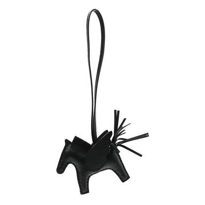 Hermes Milo Lambskin Grigri Rodeo Pegase Horse Bag Charm PM So Black 1 of 5