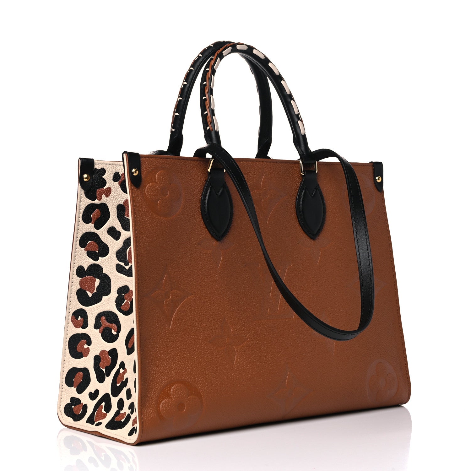 Louis Vuitton Empreinte Monogram Giant Wild At Heart Onthego MM Caramel 2 of 11