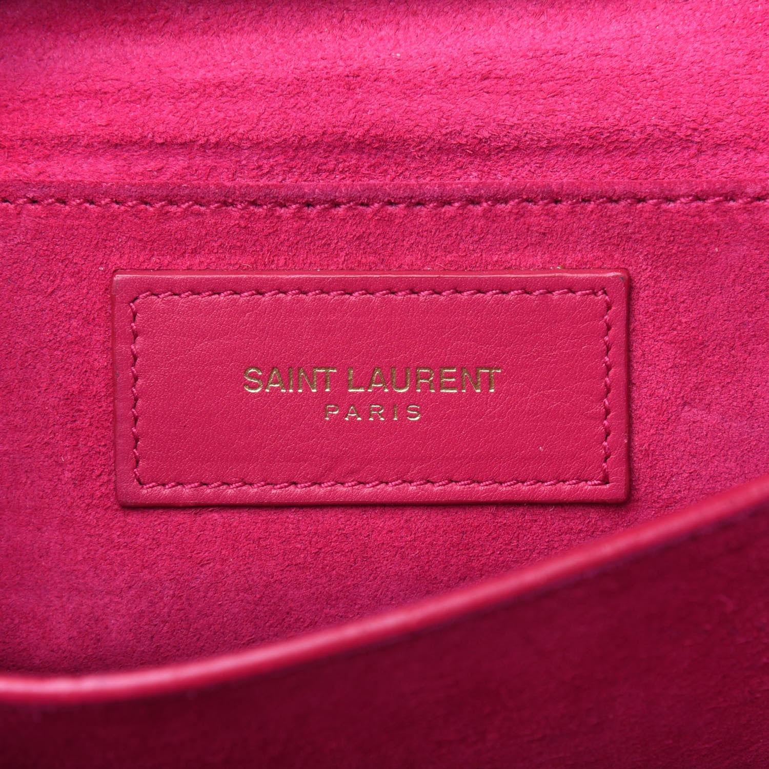 Saint Laurent Calfskin Small Classic Y Satchel Fuchsia 6 of 20