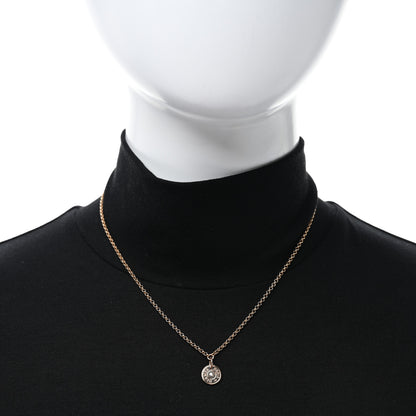 Hermes 18K Rose Gold Diamond Gambade Clou de Selle Necklace 3 of 6