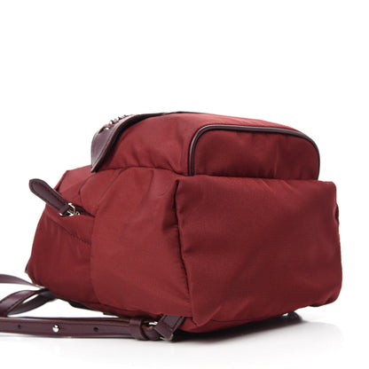 Stella McCartney Nylon Eco Alter Nappa Mini Falabella GO Backpack Burgundy 4 of 9