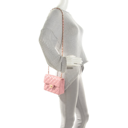 Chanel Caviar Quilted Mini Square Flap Pink 2 of 8