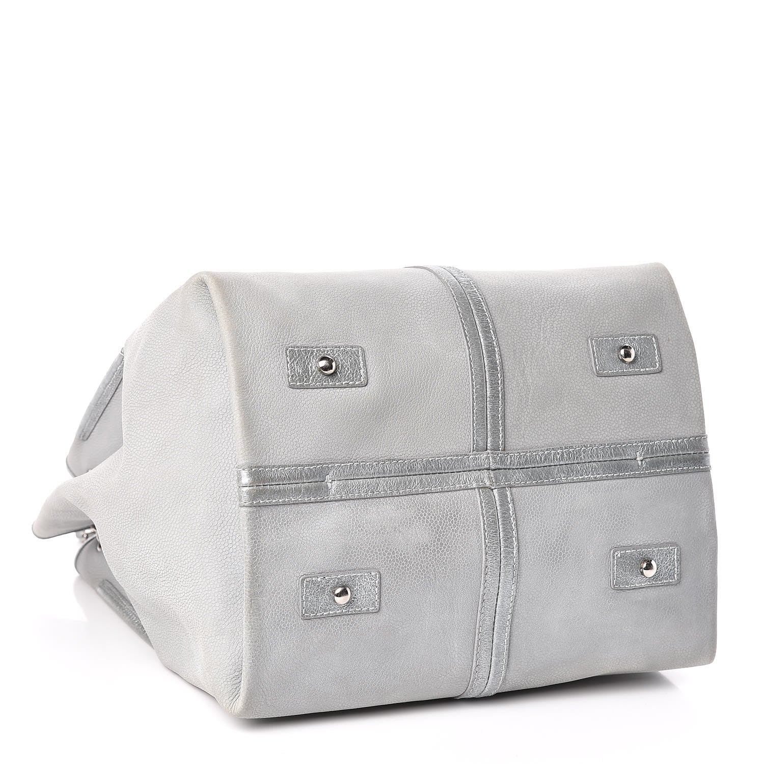 Chanel Iridescent Caviar Camellia Flower Shopping Tote Grey 5 of 12