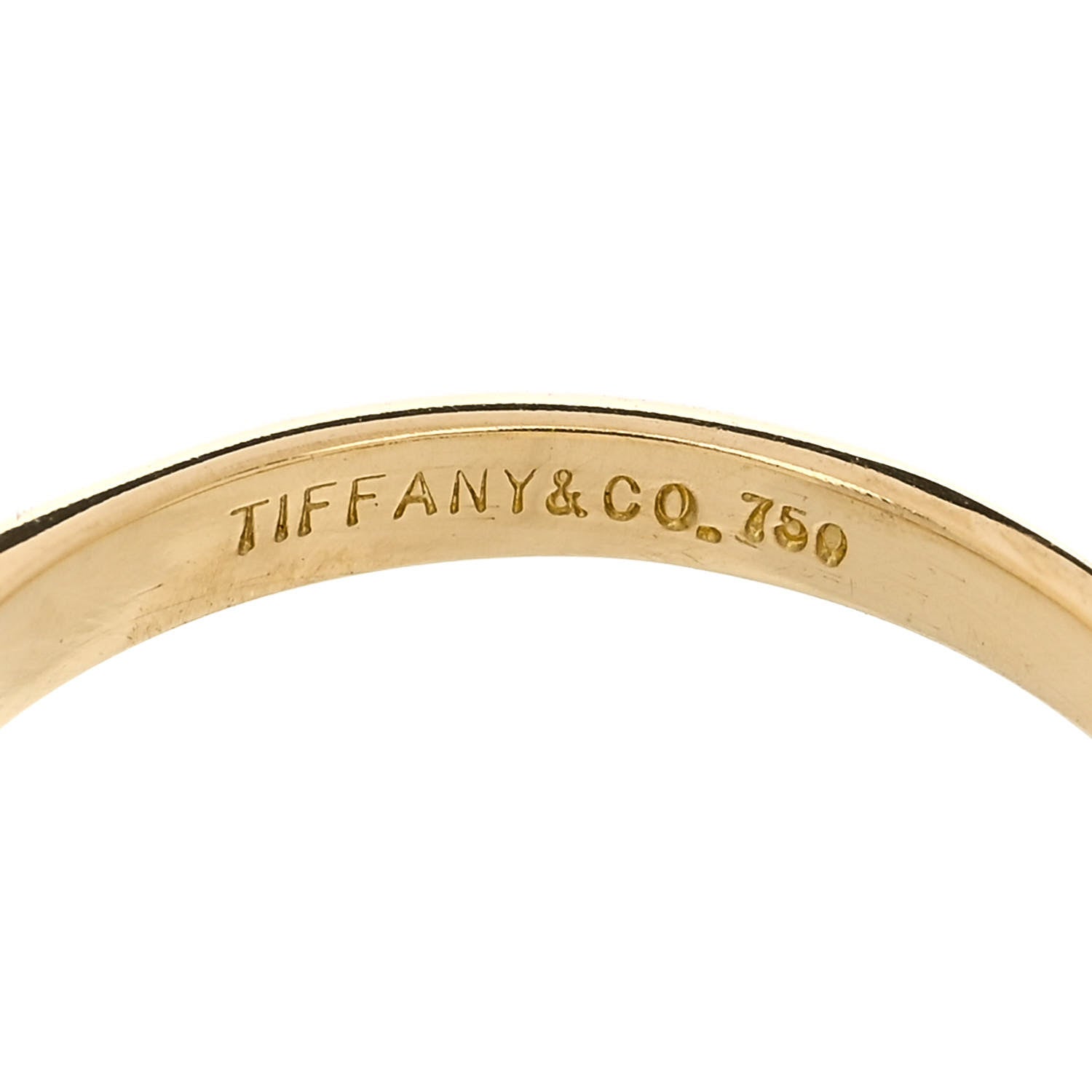 Tiffany 18K Yellow Gold Diamond Blue Sapphire Victoria Ring 48 4.5 5 of 6