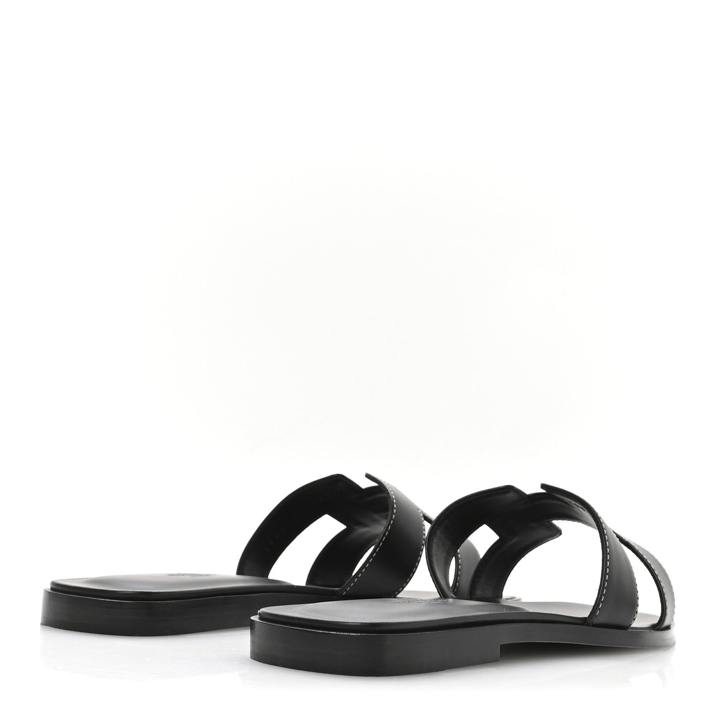 Box Calfskin Oran Sandals 40 Black