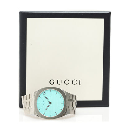 Gucci Stainless Steel 38mm 25H Quartz Watch Light Blue 7 of 7