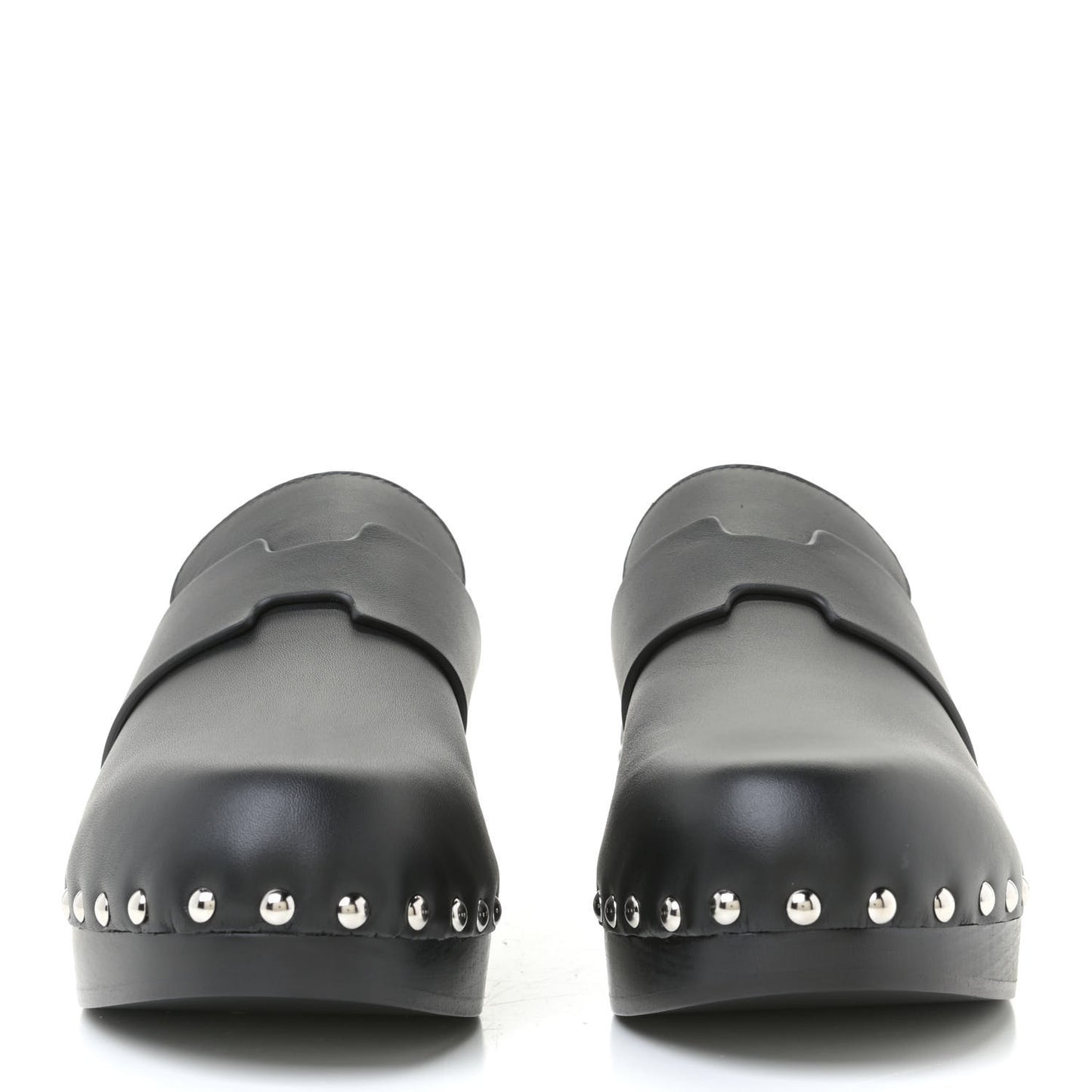 Calfskin Calya Mules 36 Black