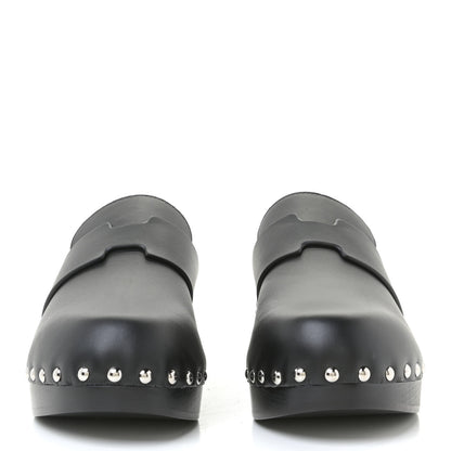 Hermes Calfskin Calya Mules 36 Black 4 of 10