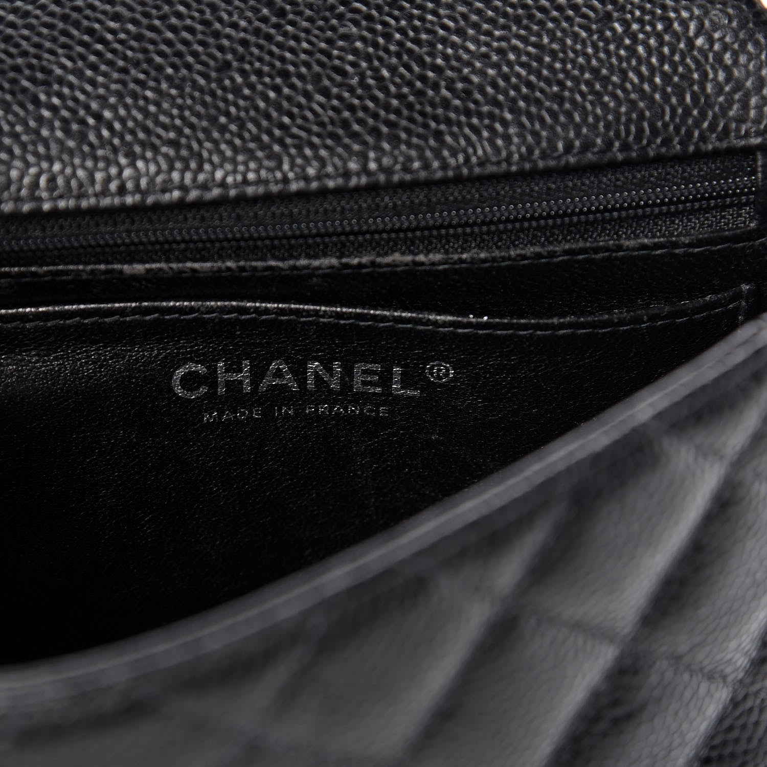 Chanel Caviar Quilted Mini Square Flap Black 8 of 10