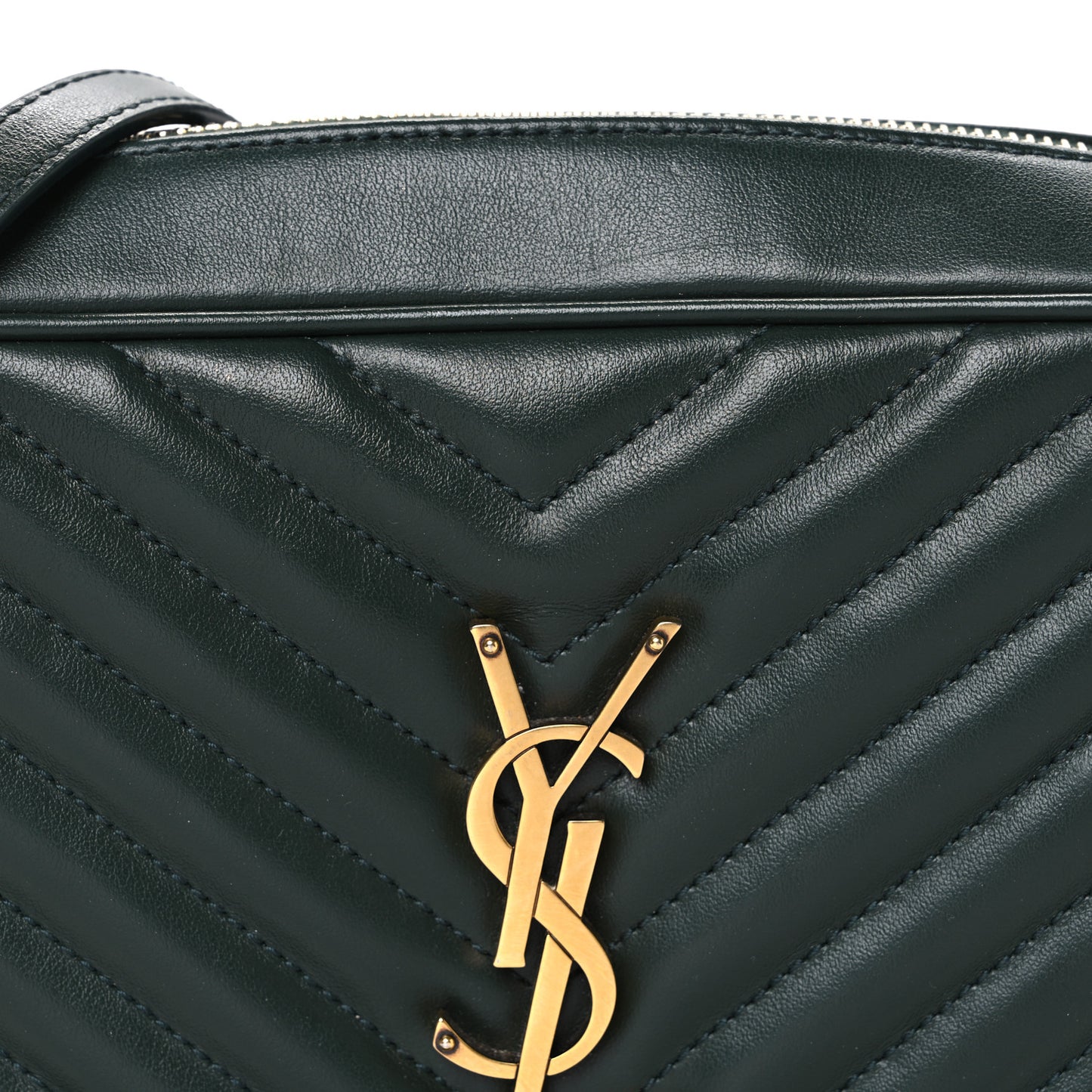 Calfskin Matelasse Monogram Lou Camera Bag Vert Fonce