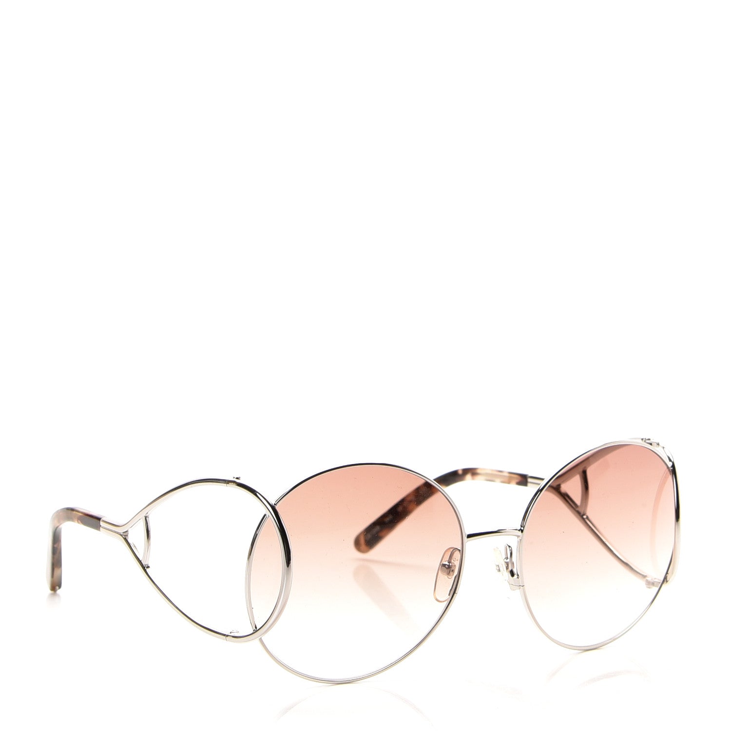 Chloe Jackson Oversized Round Sunglasses CE124S Turtledove 2 of 5